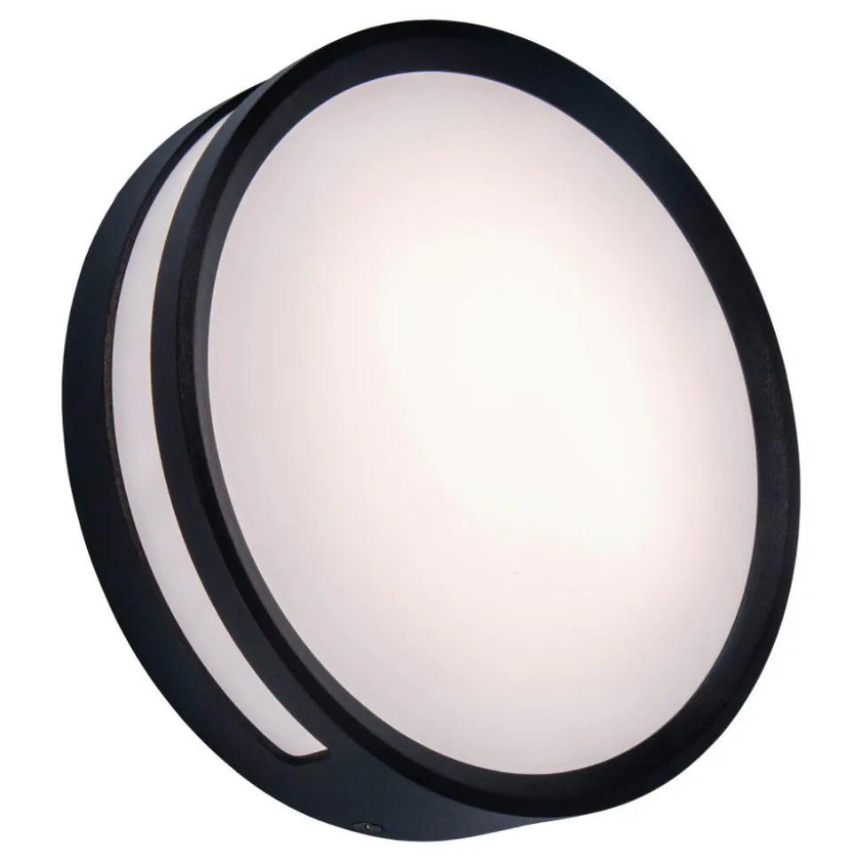 Plafonnier Exterieur Lutec Rola Led Noir, 1 Lumiere