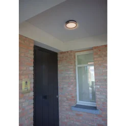 Plafonnier Exterieur Lutec Rola Led Noir, 1 Lumiere