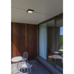 Plafonnier Exterieur Lutec Helena Led Anthracite, 1 Lumiere