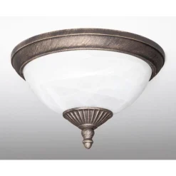 Plafonnier Exterieur Rabalux Madrid Blanc, 2 Lumieres
