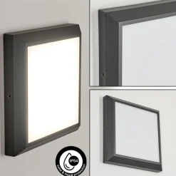 Plafonnier Exterieuralkmaar Led Anthracite, 1 Lumiere