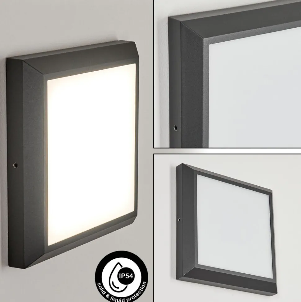 Plafonnier Exterieuralkmaar Led Anthracite, 1 Lumiere