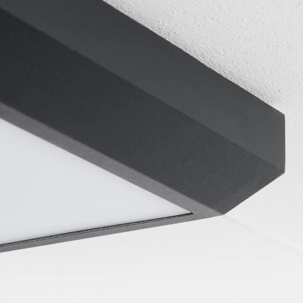 Plafonnier Exterieuralkmaar Led Anthracite, 1 Lumiere
