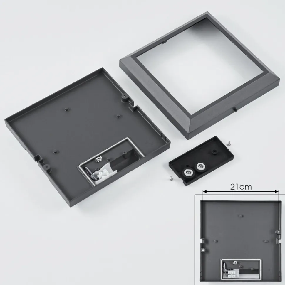 Plafonnier Exterieuralkmaar Led Anthracite, 1 Lumiere