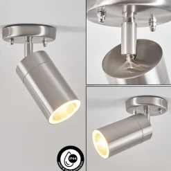 Plafonnier Exterieurbessiebelle Acier Inoxydable, Blanc, 1 Lumiere