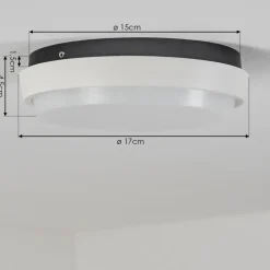 Plafonnier Exterieurcentinela Led Anthracite, Blanc, 1 Lumiere
