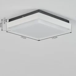 Plafonnier Exterieurgomero Led Anthracite, Blanc, 1 Lumiere