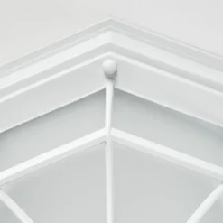 Plafonnier Exterieuribacache Blanc, 1 Lumiere