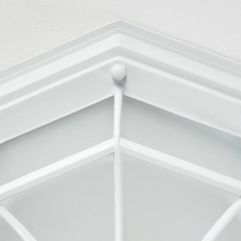 Plafonnier Exterieuribacache Blanc, 1 Lumiere