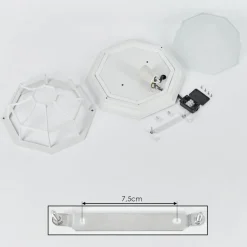 Plafonnier Exterieuribacache Blanc, 1 Lumiere