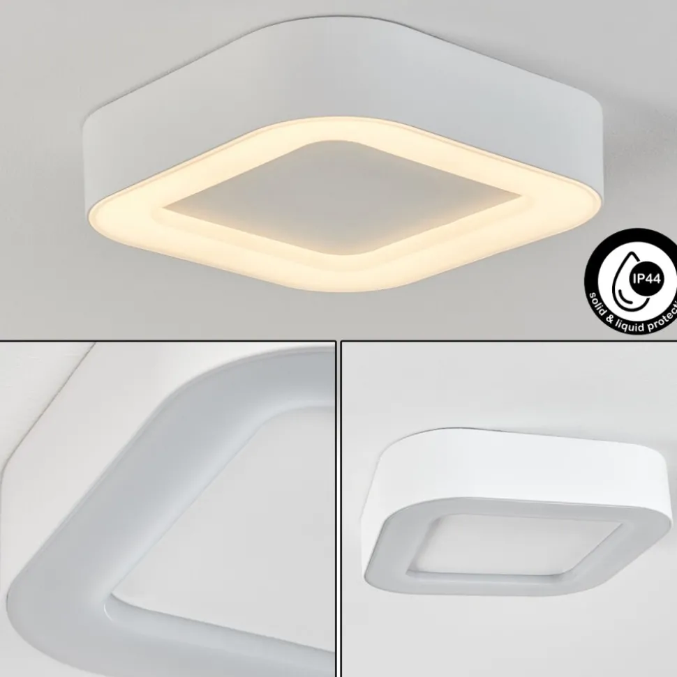 Plafonnier Exterieurpaleroo Led Blanc, 1 Lumiere