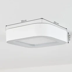 Plafonnier Exterieurpaleroo Led Blanc, 1 Lumiere
