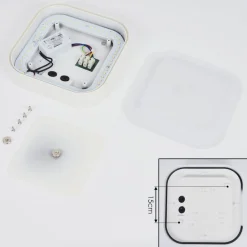 Plafonnier Exterieurpaleroo Led Blanc, 1 Lumiere