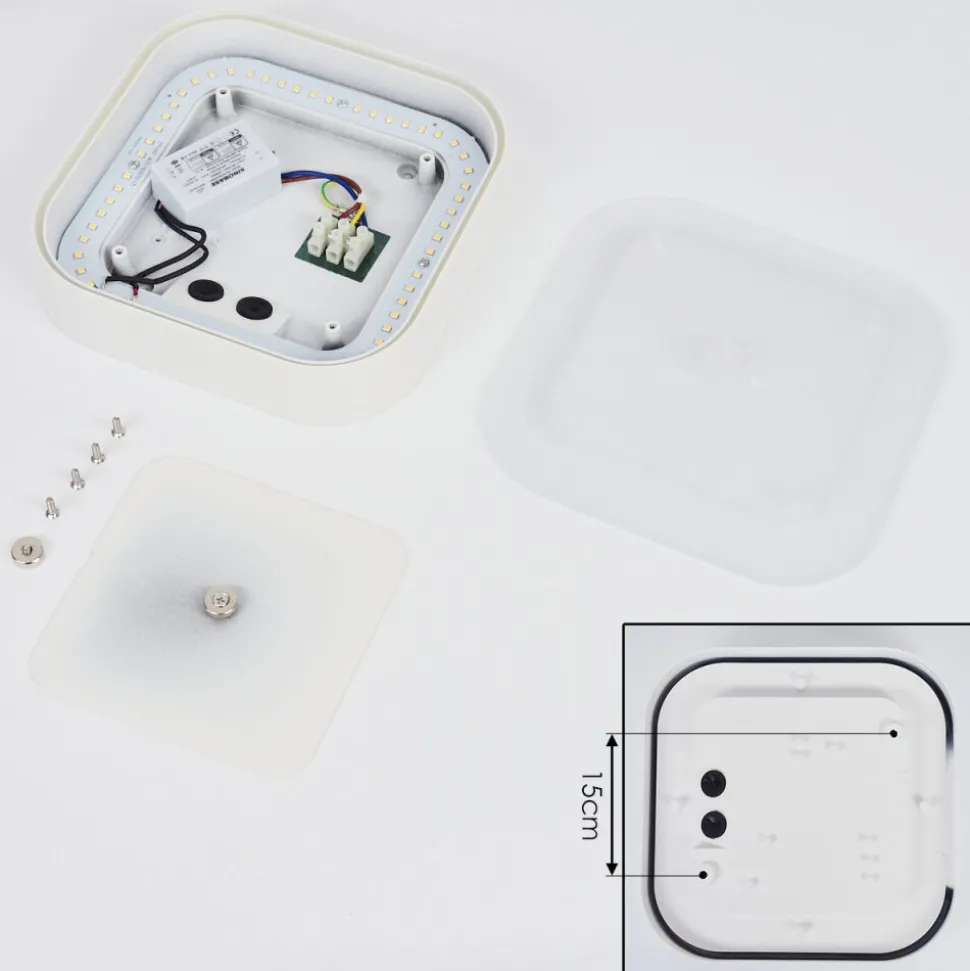 Plafonnier Exterieurpaleroo Led Blanc, 1 Lumiere