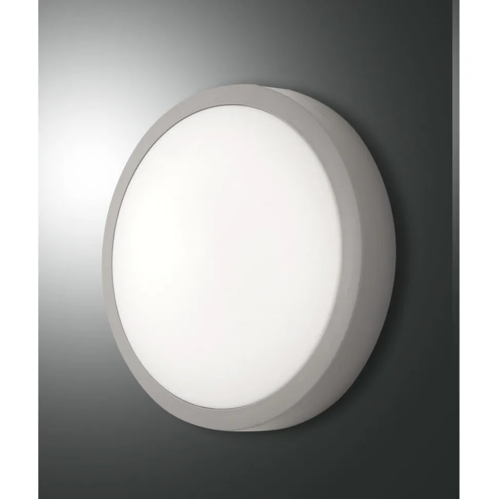 Plafonnier Fabas Luce Axel Gris, 1 Lumiere