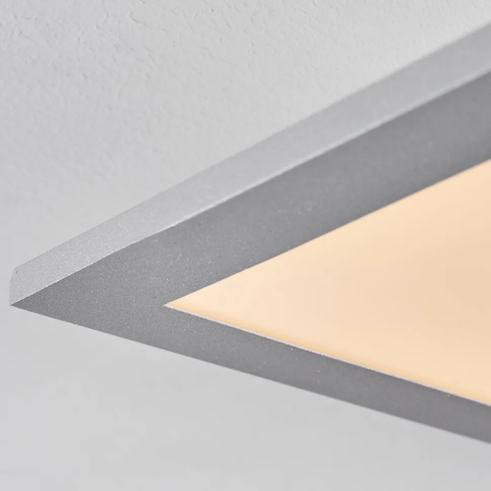 Plafonnier Farc Led Argente, 1 Lumiere, Telecommandes