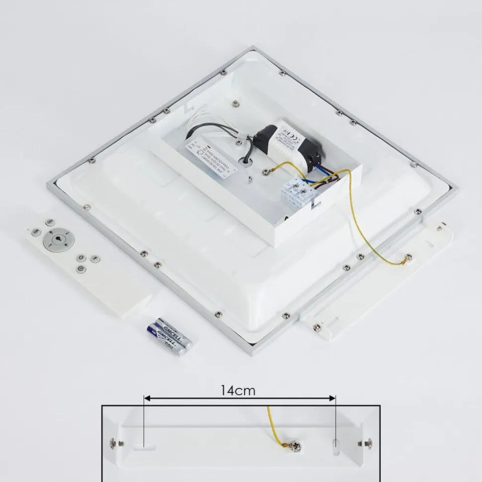 Plafonnier Farc Led Argente, 1 Lumiere, Telecommandes