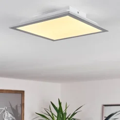 Plafonnier Farc Led Argente, 1 Lumiere, Telecommandes