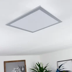 Plafonnier Farc Led Argente, 1 Lumiere, Telecommandes