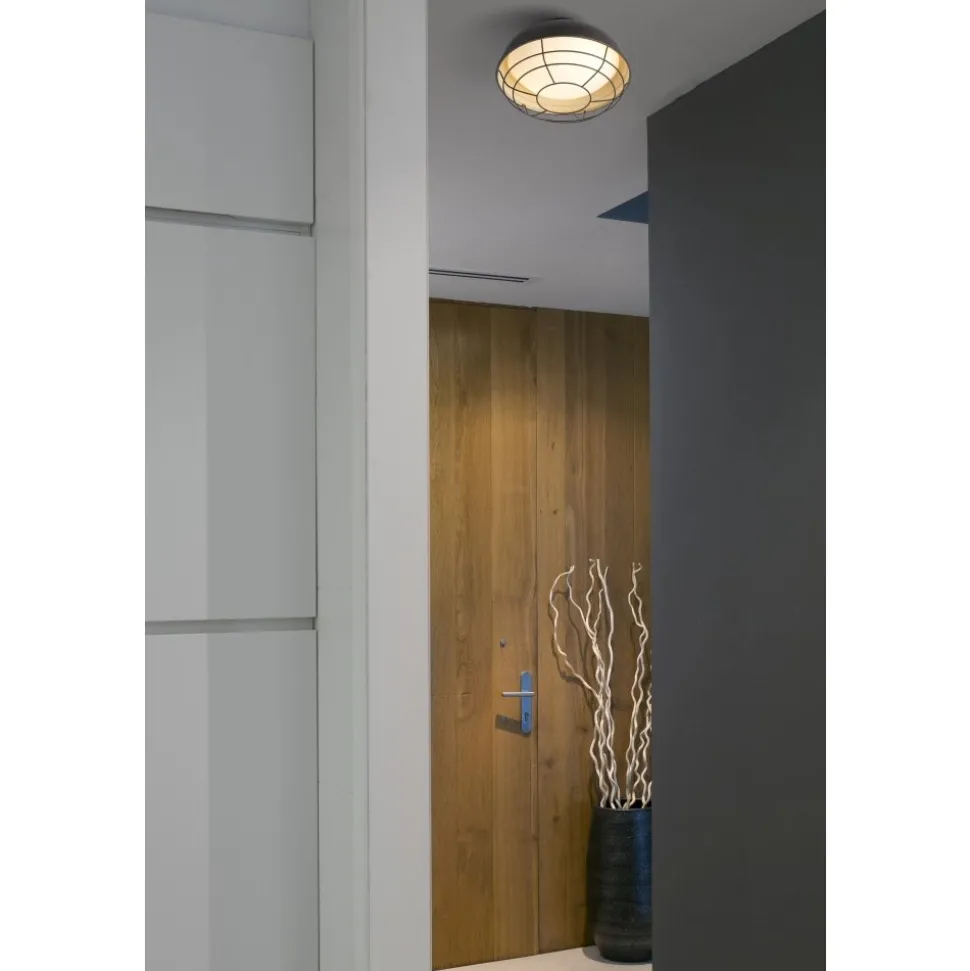 Plafonnier Faro Barcelona Helmet Rouille, 2 Lumieres