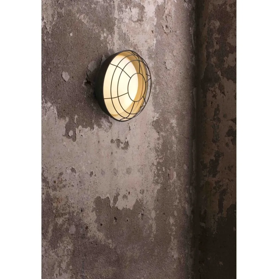 Plafonnier Faro Barcelona Helmet Rouille, 2 Lumieres