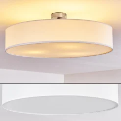 Plafonnier Foggia Nickel Mat, 3 Lumieres