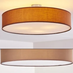 Plafonnier Foggia Nickel Mat, 3 Lumieres