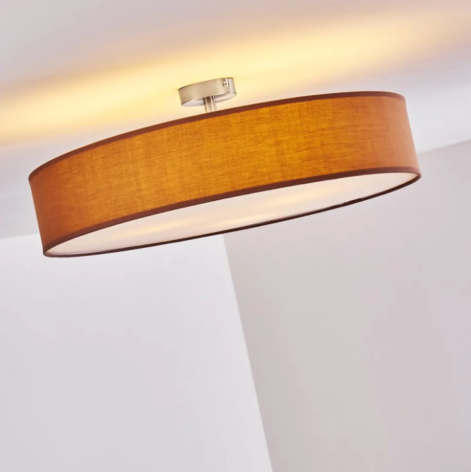 Plafonnier Foggia Nickel Mat, 3 Lumieres