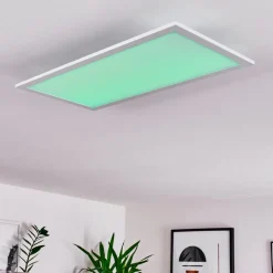 Plafonnier Gallitos Led Blanc, 1 Lumiere, Telecommandes, Changeur De Couleurs