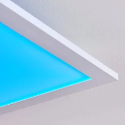 Plafonnier Gallitos Led Blanc, 1 Lumiere, Telecommandes, Changeur De Couleurs
