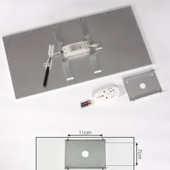 Plafonnier Gallitos Led Blanc, 1 Lumiere, Telecommandes, Changeur De Couleurs