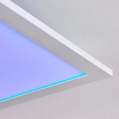 Plafonnier Gallitos Led Blanc, 1 Lumiere, Telecommandes, Changeur De Couleurs