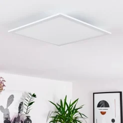 Plafonnier Gallitos Led Blanc, 1 Lumiere, Telecommandes, Changeur De Couleurs