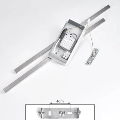 Plafonnier Georgina Led Chrome, 2 Lumieres