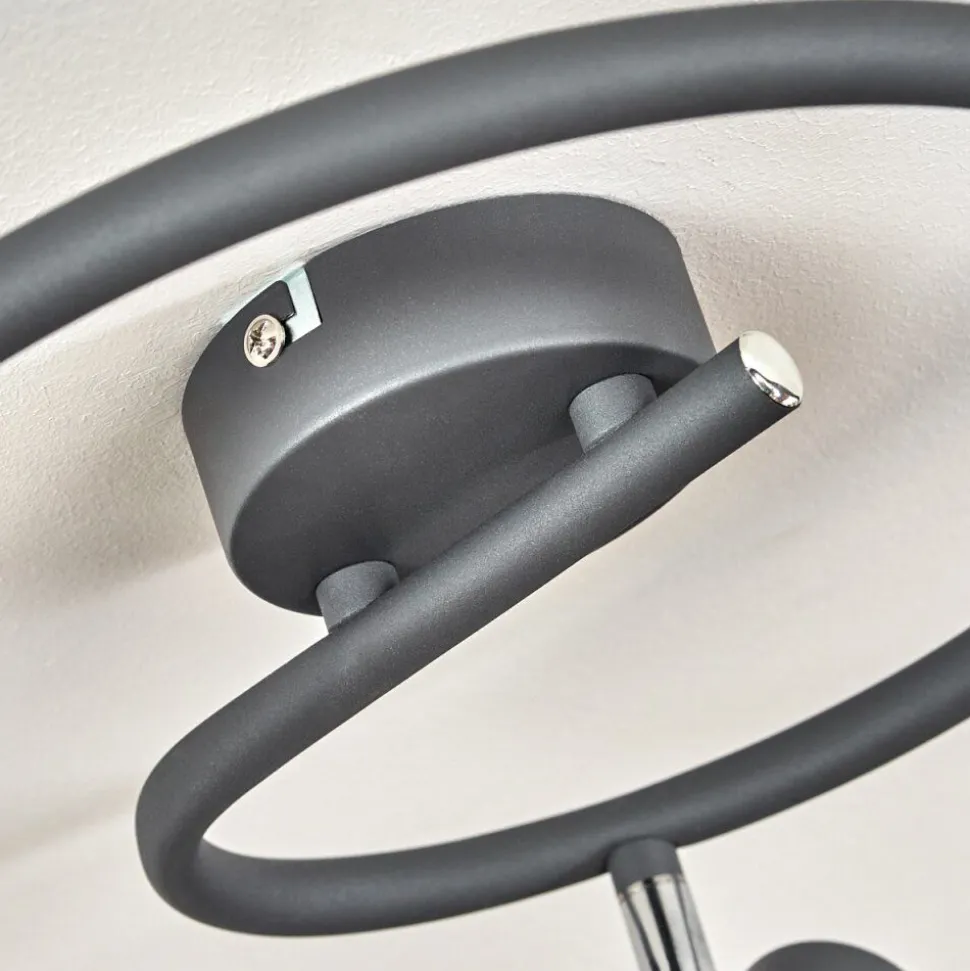 Plafonnier Gullspang Anthracite, Chrome, 3 Lumieres