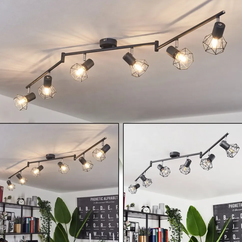 Plafonnier Gullspang Anthracite, 6 Lumieres