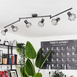 Plafonnier Gullspang Anthracite, 6 Lumieres
