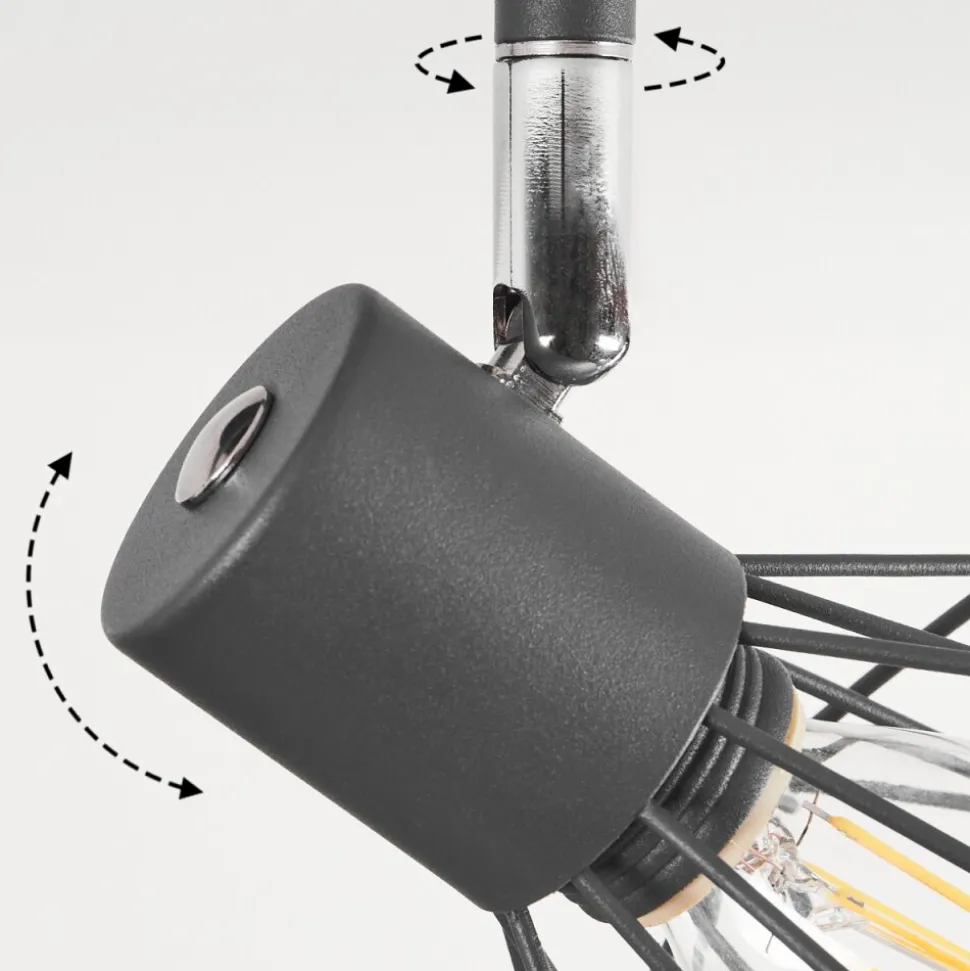 Plafonnier Gullspang Anthracite, 6 Lumieres