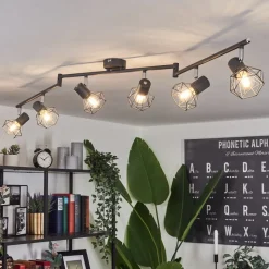 Plafonnier Gullspang Anthracite, 6 Lumieres