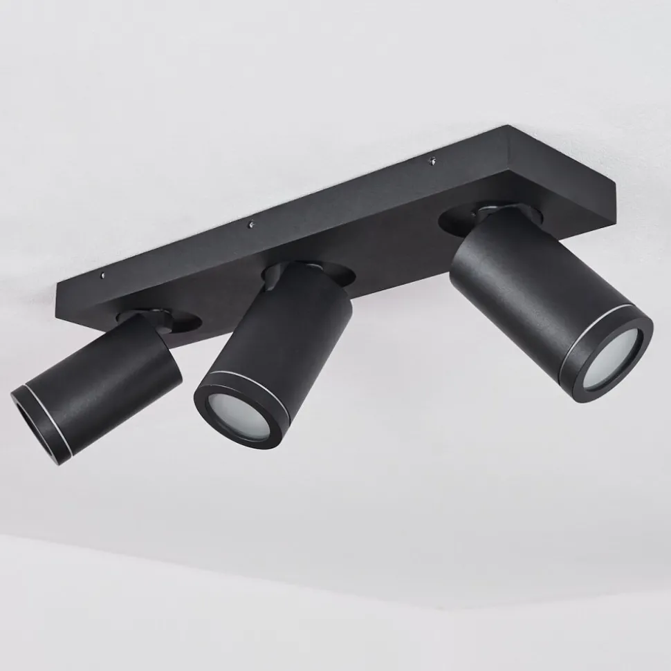 Plafonnier Hakamken Noir, 3 Lumieres