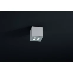 Plafonnier Helestra River Led Argente, 4 Lumieres