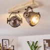 Plafonnier Herford Bois Clair, Cuivre, 2 Lumieres