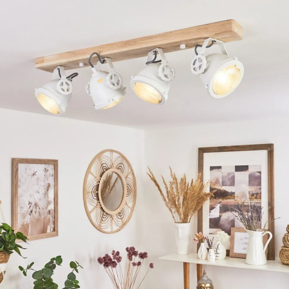 Plafonnier Herford Ecru, Blanc, 4 Lumieres