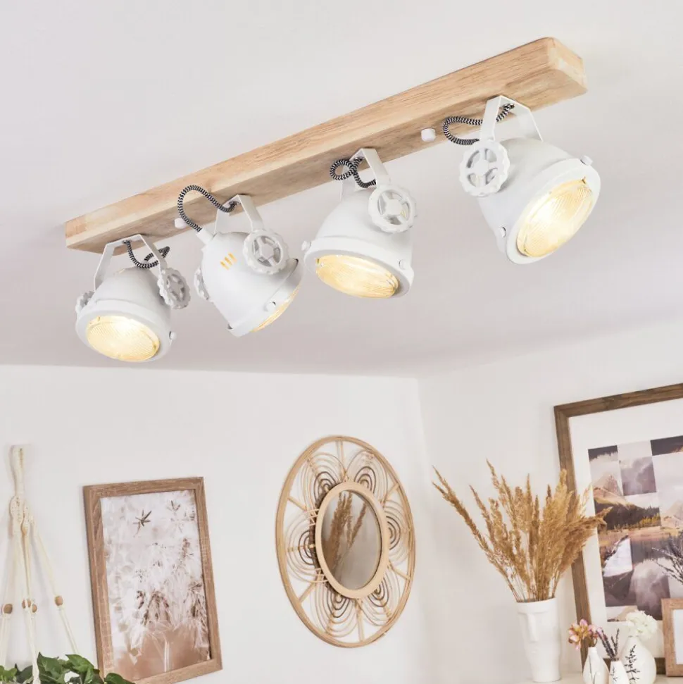 Plafonnier Herford Ecru, Blanc, 4 Lumieres