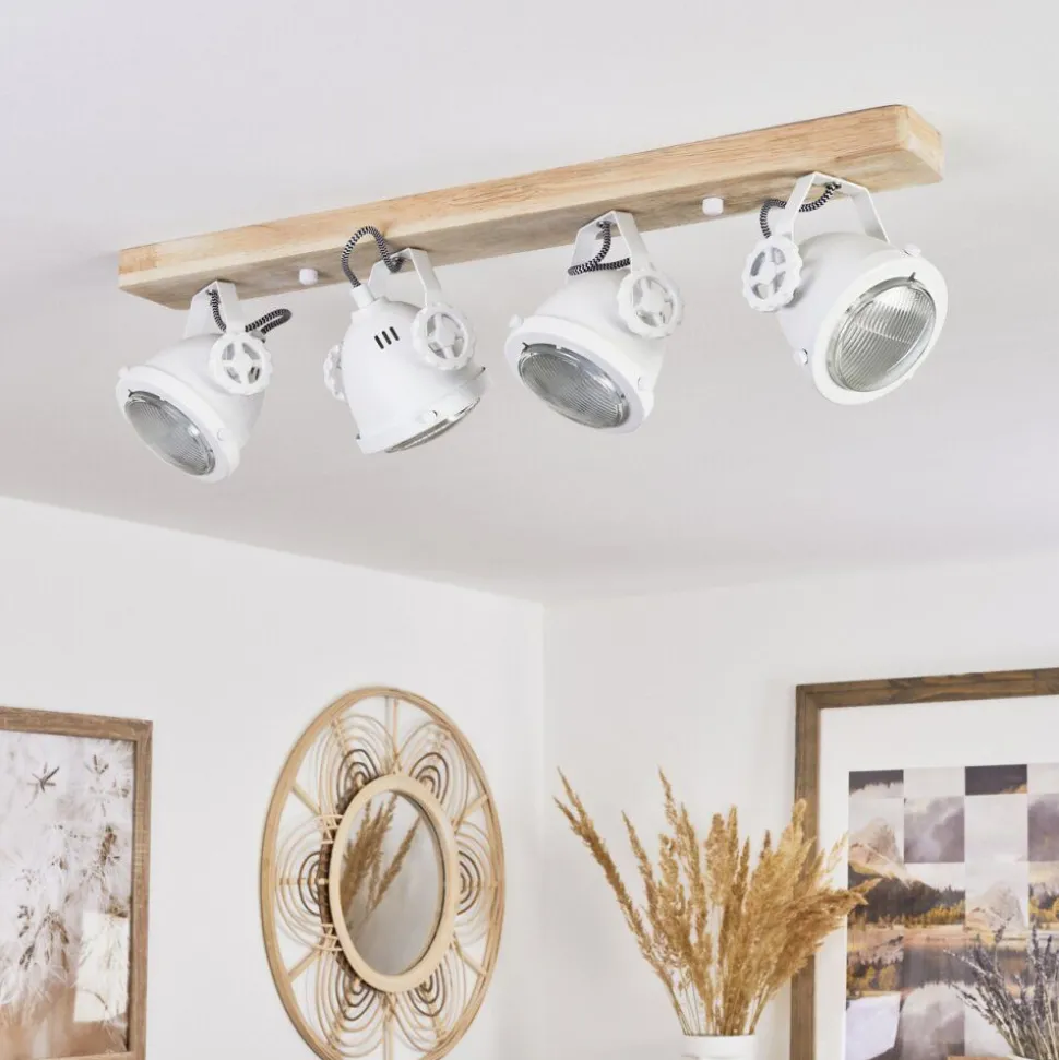 Plafonnier Herford Ecru, Blanc, 4 Lumieres