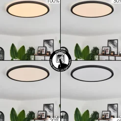 Plafonnier Hooper Led Noir, 1 Lumiere