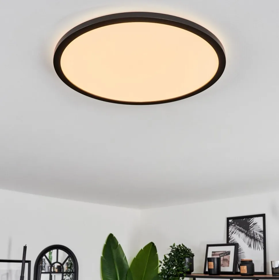 Plafonnier Hooper Led Noir, 1 Lumiere