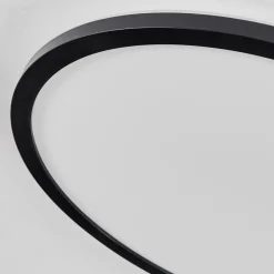 Plafonnier Hooper Led Noir, 1 Lumiere