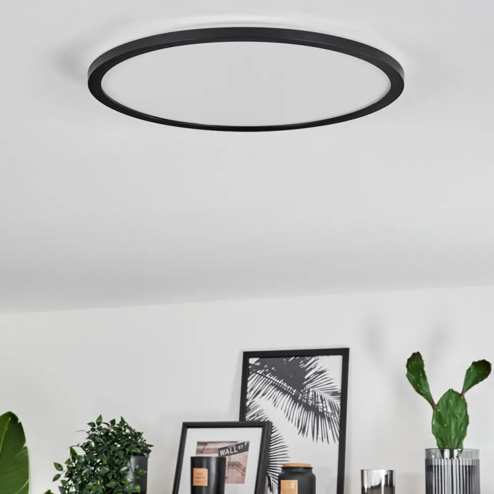 Plafonnier Hooper Led Noir, 1 Lumiere