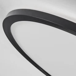 Plafonnier Hooper Led Noir, 1 Lumiere